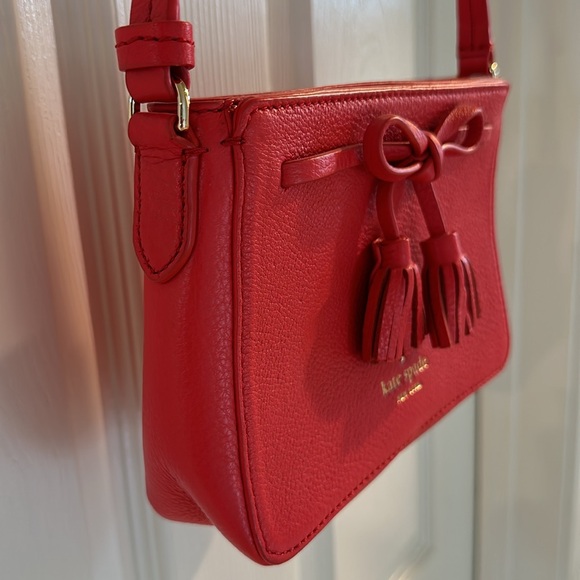Gorgeous Kate Spade Orange-Red Leather Purse – Perfect for Spring! - Picture 5 of 6